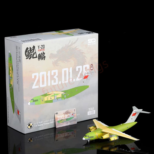 1:200 SQ Wings PLAAF Y-20 Transport Aircraft Prototype 20001 First Flight Mode