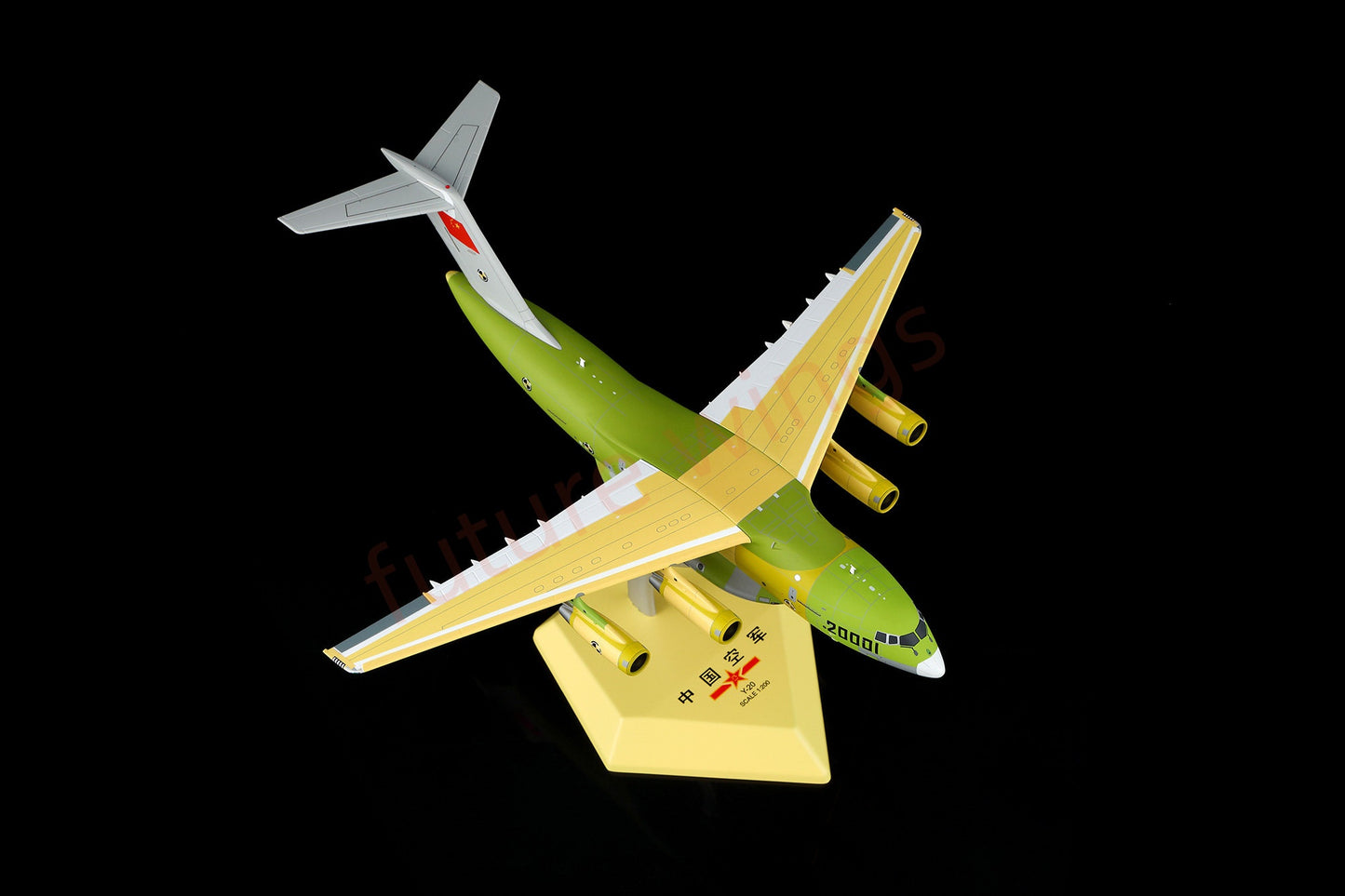 1:200 SQ Wings PLAAF Y-20 Transport Aircraft Prototype 20001 First Flight Mode