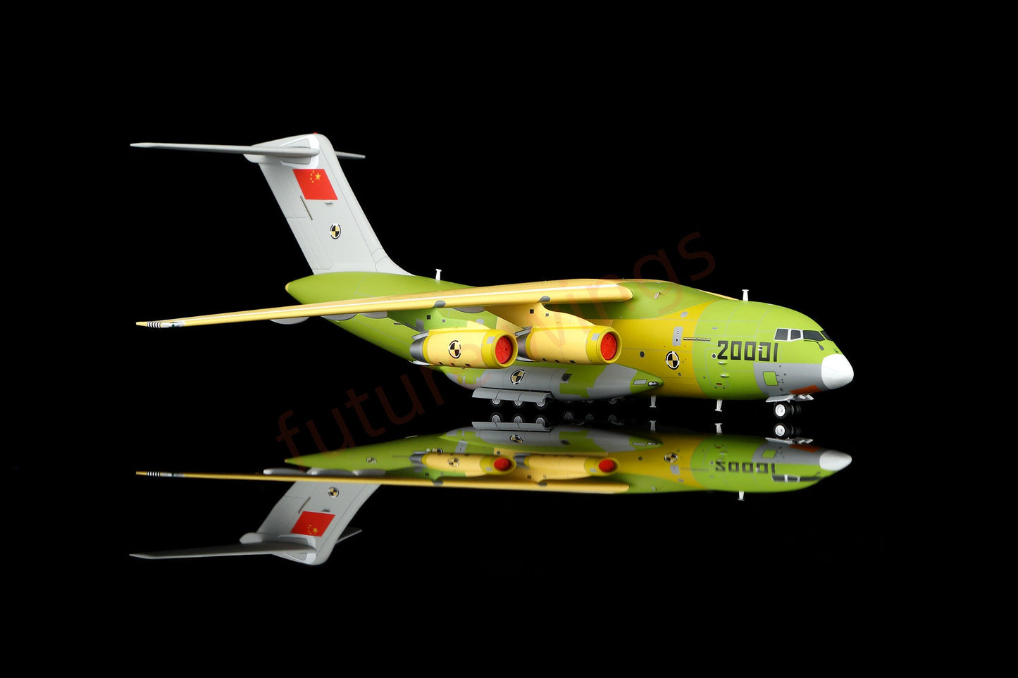 1:200 SQ Wings PLAAF Y-20 Transport Aircraft Prototype 20001 First Flight Mode