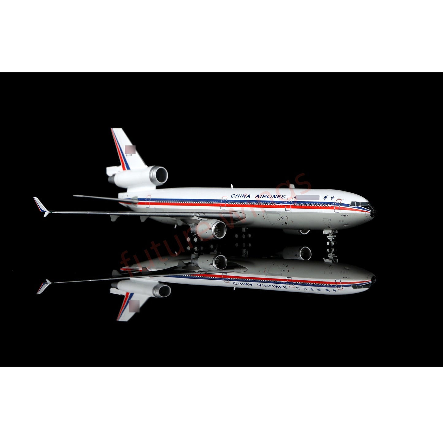 1:400 HX Models China Airlines MD-11 B-150 Aircraft Model+Free Tractor