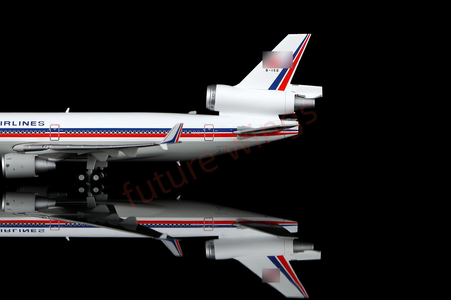 1:400 HX Models China Airlines MD-11 B-150 Aircraft Model+Free Tractor