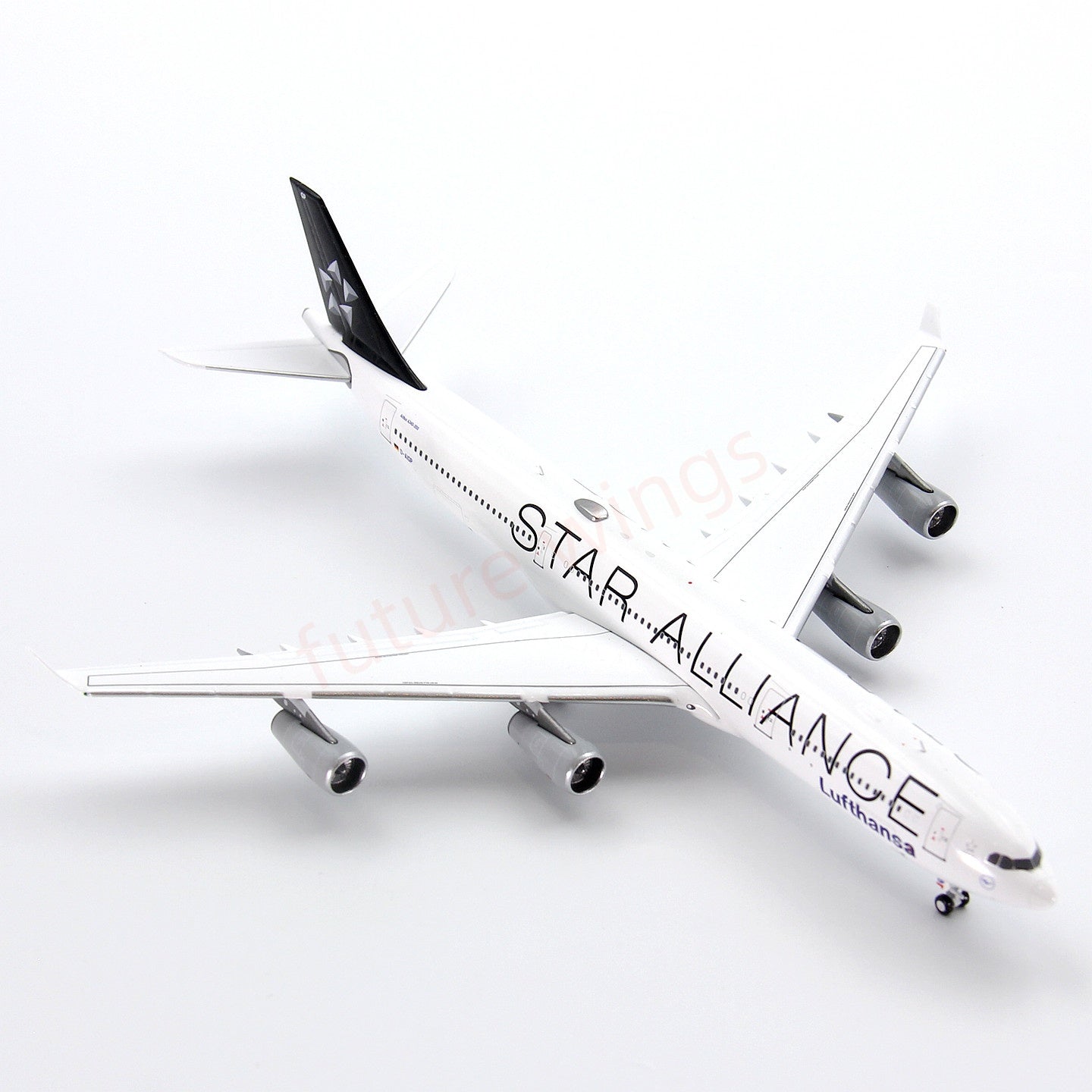 1:400 Z² Model Lufthansa Airlines A340-300 D-AIGP Aircraft Model+Free Tractor