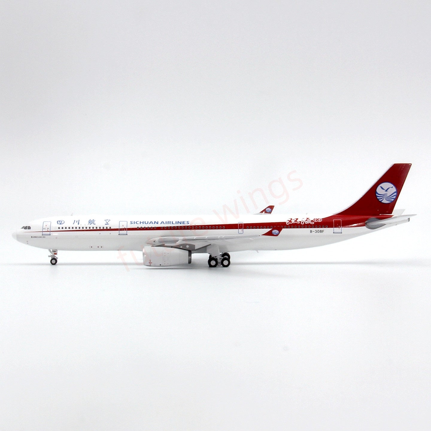 1:400 Z² Model SiChuan Airlines A330-300 B-308F Aircraft Model+Free Tractor