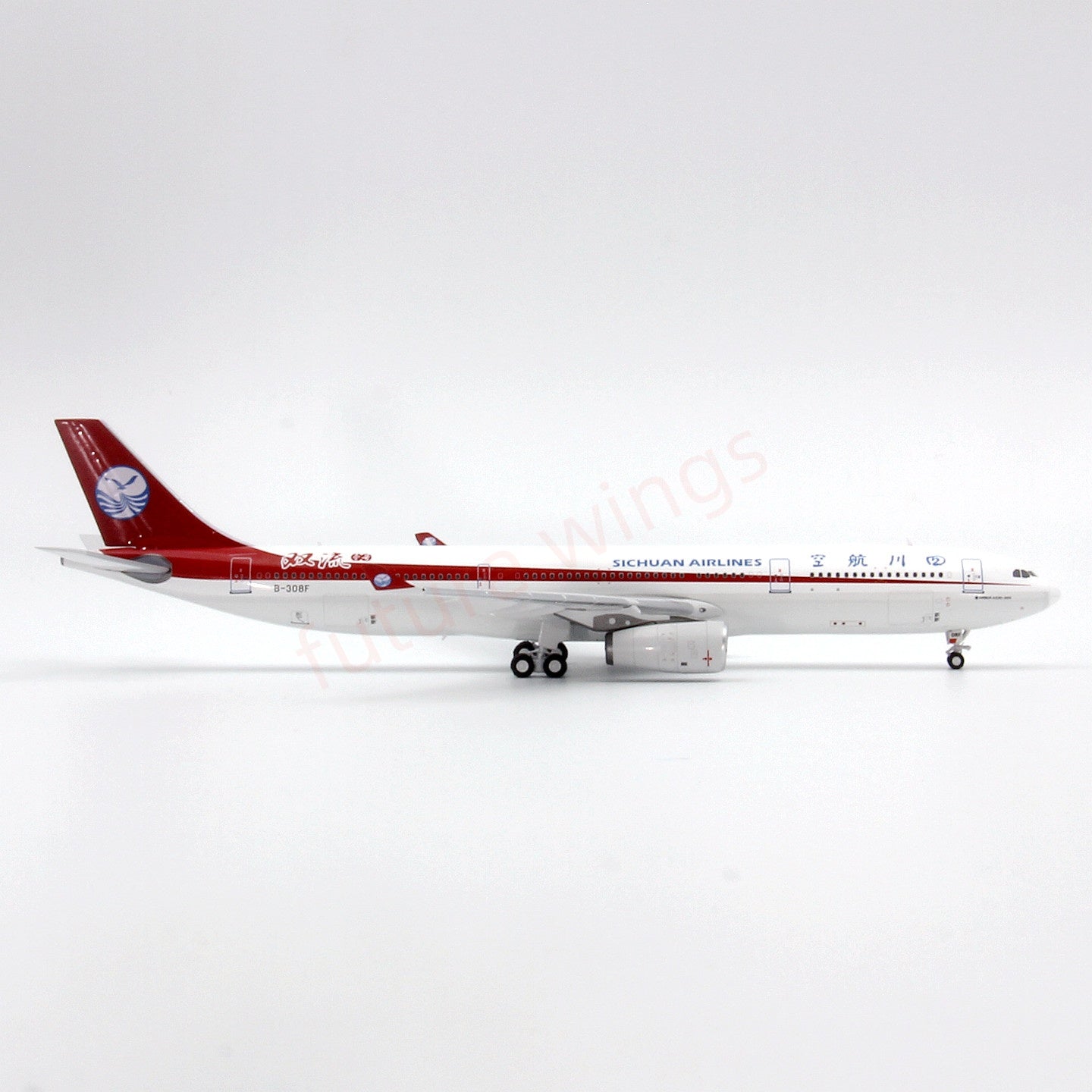 1:400 Z² Model SiChuan Airlines A330-300 B-308F Aircraft Model+Free Tractor