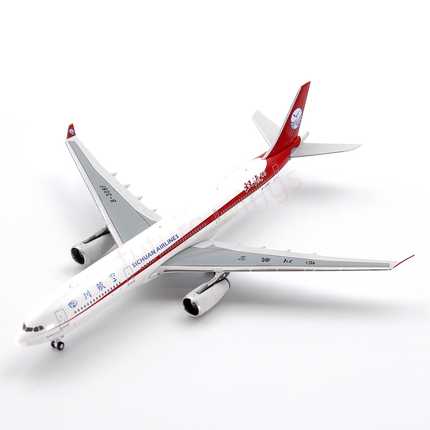 1:400 Z² Model SiChuan Airlines A330-300 B-308F Aircraft Model+Free Tractor