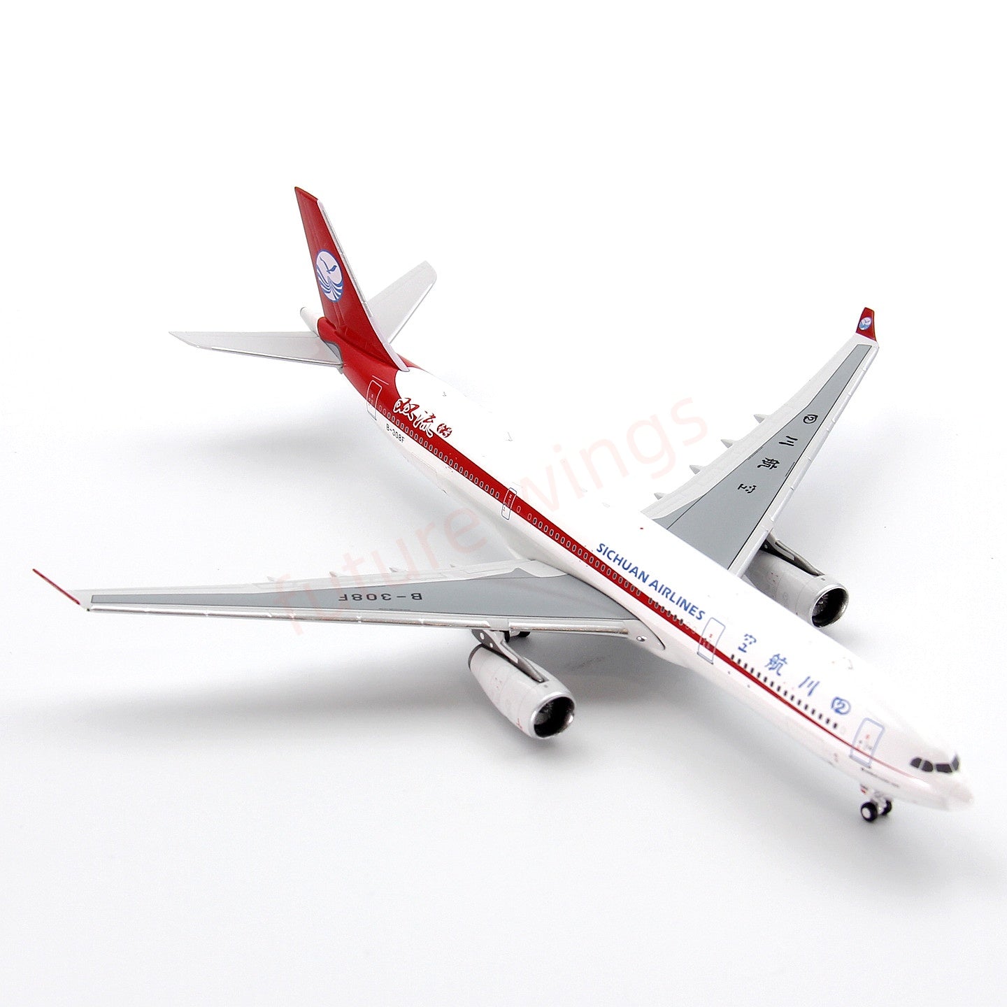 1:400 Z² Model SiChuan Airlines A330-300 B-308F Aircraft Model+Free Tractor
