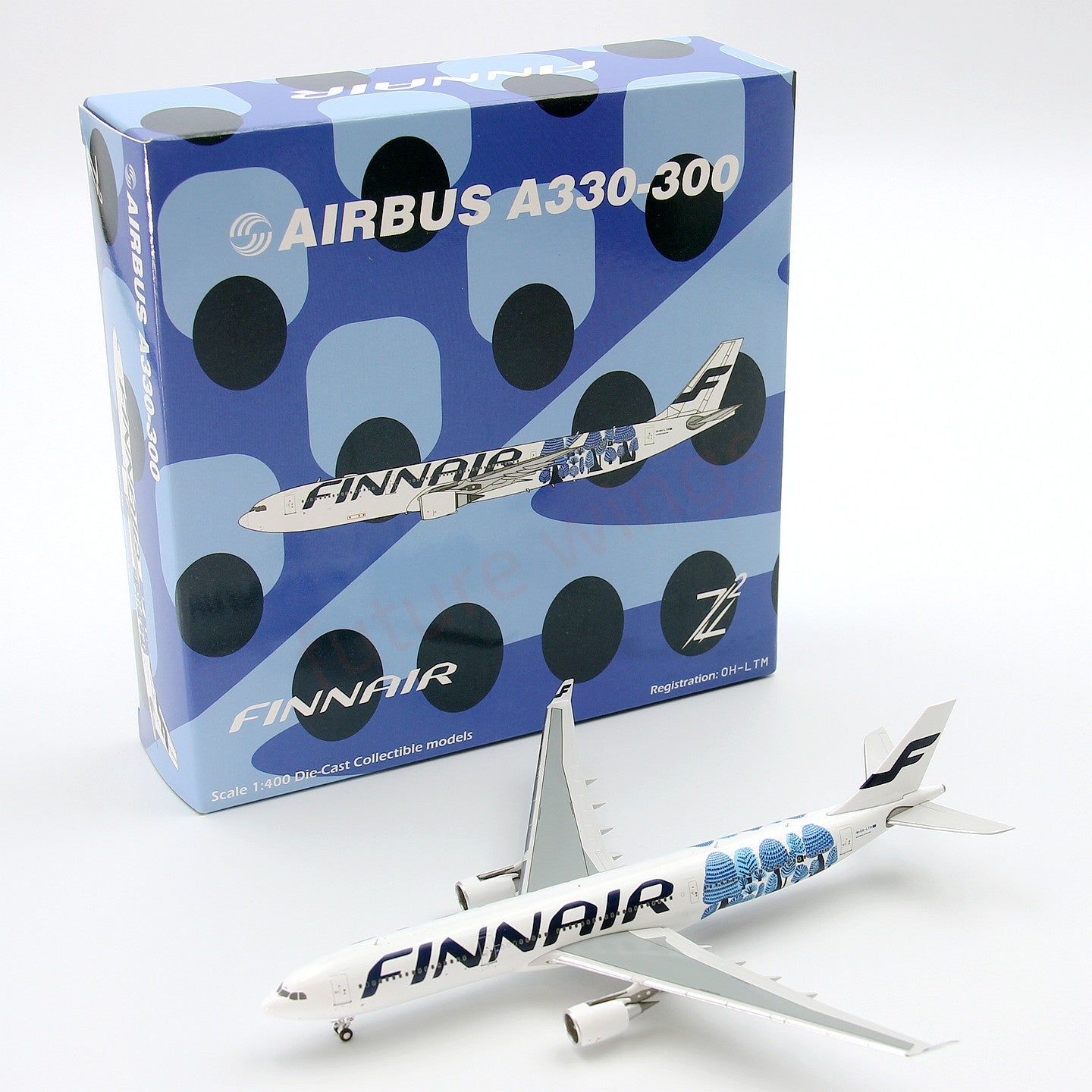 1:400 Z² Model Finnair A330-300 OH-LTM Aircraft Model+Free Tractor