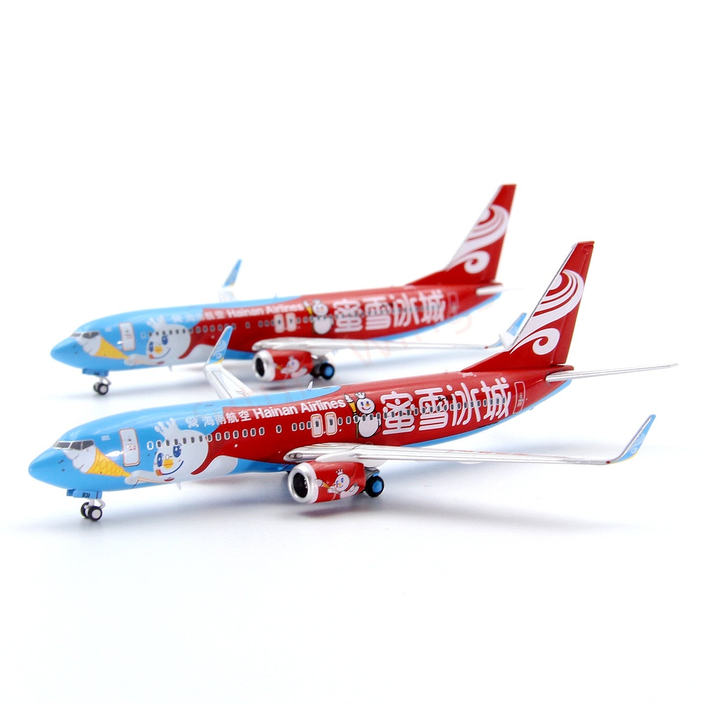 1:400 PandaModel Hainan Airlines B737-800 B-1131 B-1141"MiXue"Aircraft Model+Free Tractor