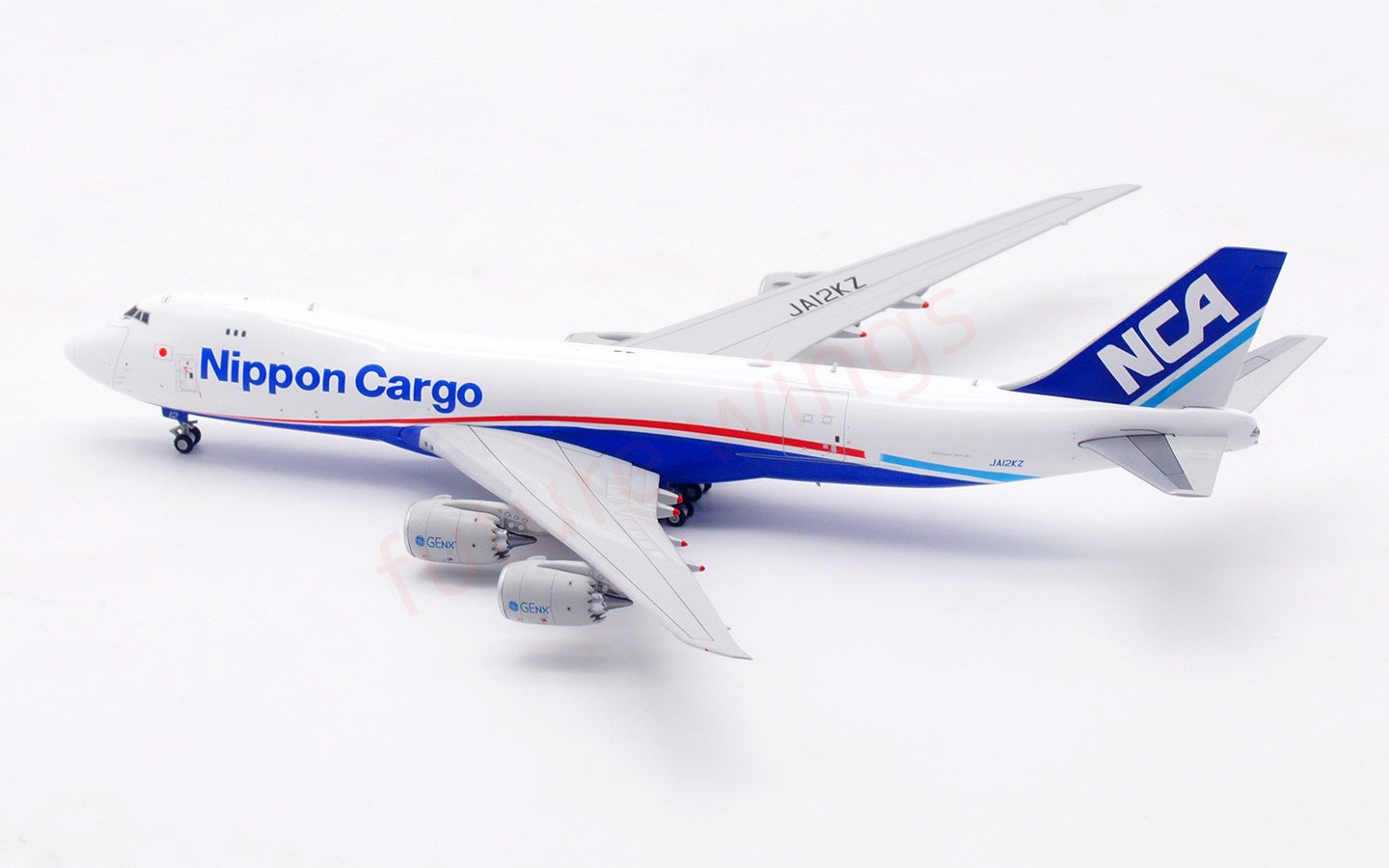 1:400 HX Models Nippon Cargo B747-8F JA12KZ Aircraft Model Free Tractor+Stand