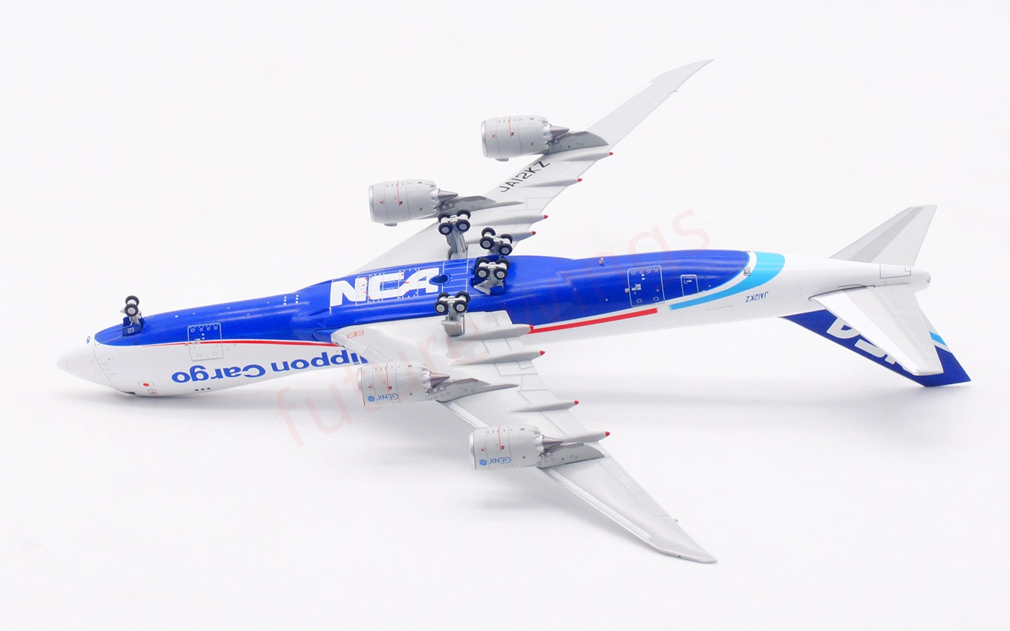 1:400 HX Models Nippon Cargo B747-8F JA12KZ Aircraft Model Free Tractor+Stand