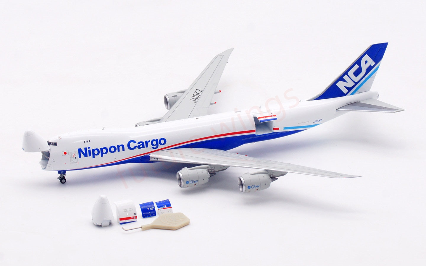 1:400 HX Models Nippon Cargo B747-8F JA15KZ Aircraft Model Free Tractor+Stand