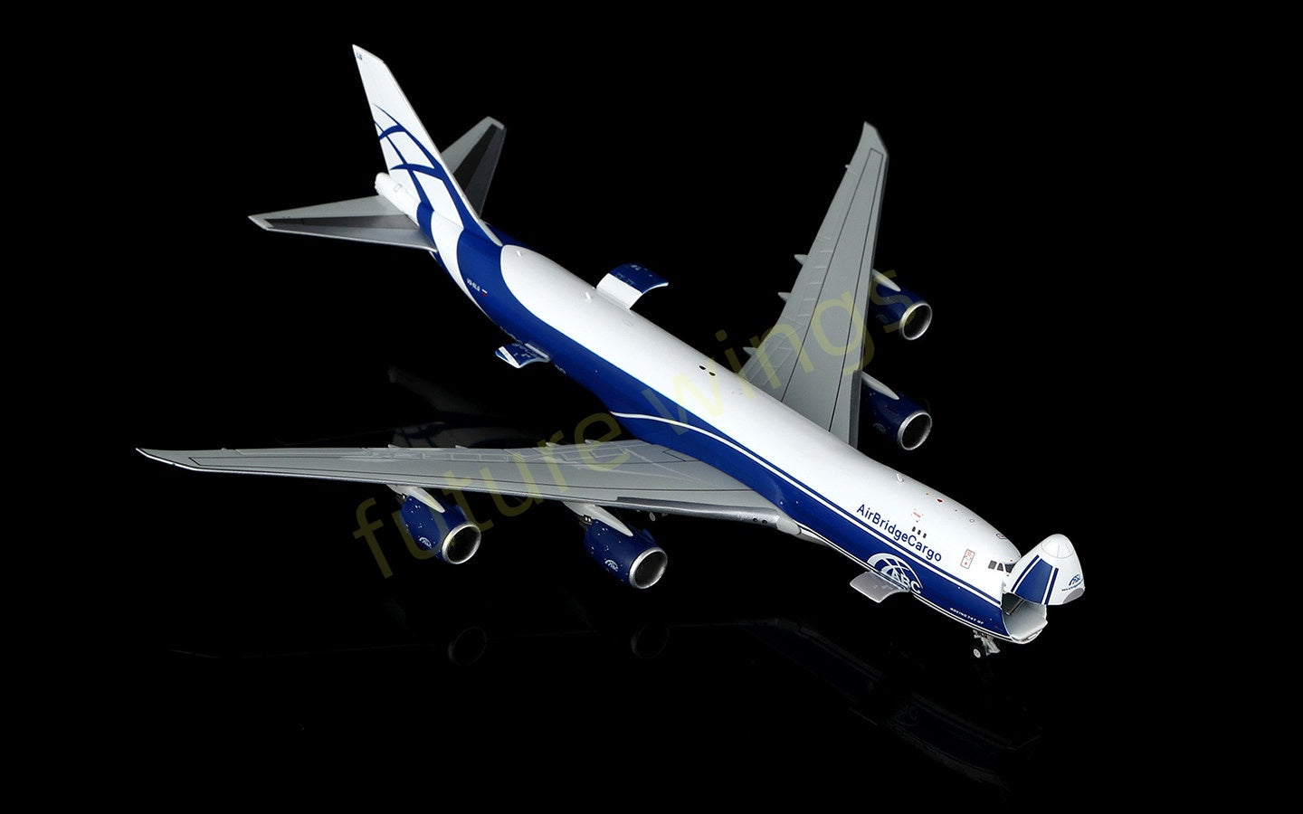 1:400 HX Models AirBridgeCargo B747-8F VQ-BLQ Aircraft Model Free