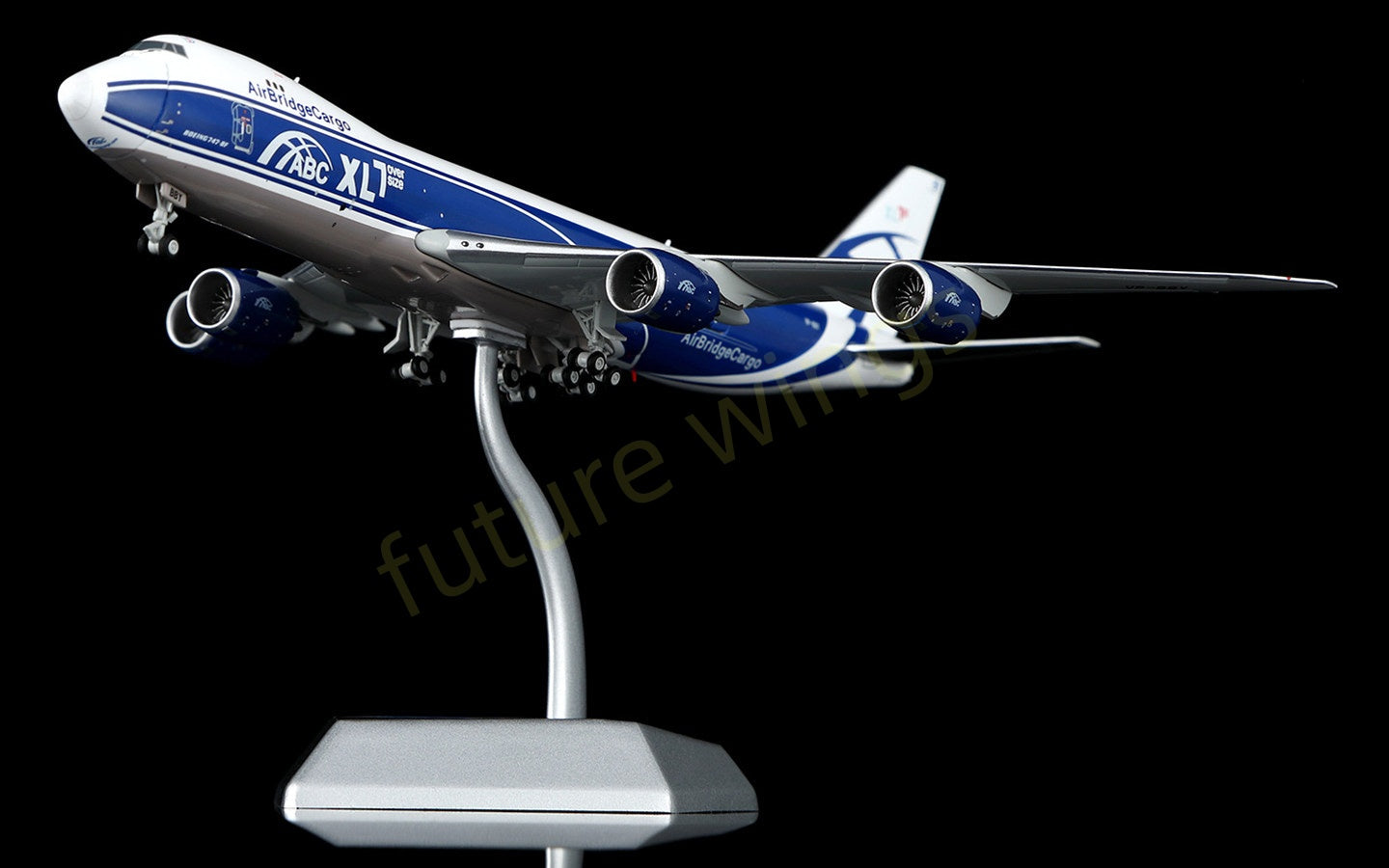 1:400 HX Models AirBridgeCargo B747-8F VP-BBY Aircraft Model Free