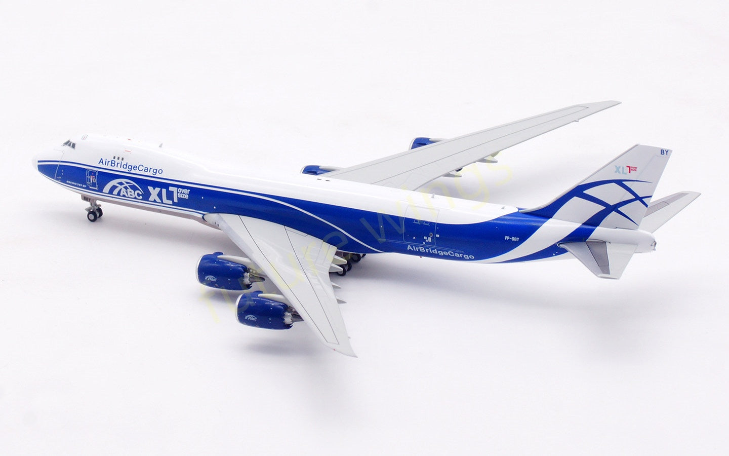 1:400 HX Models AirBridgeCargo B747-8F VP-BBY Aircraft Model Free