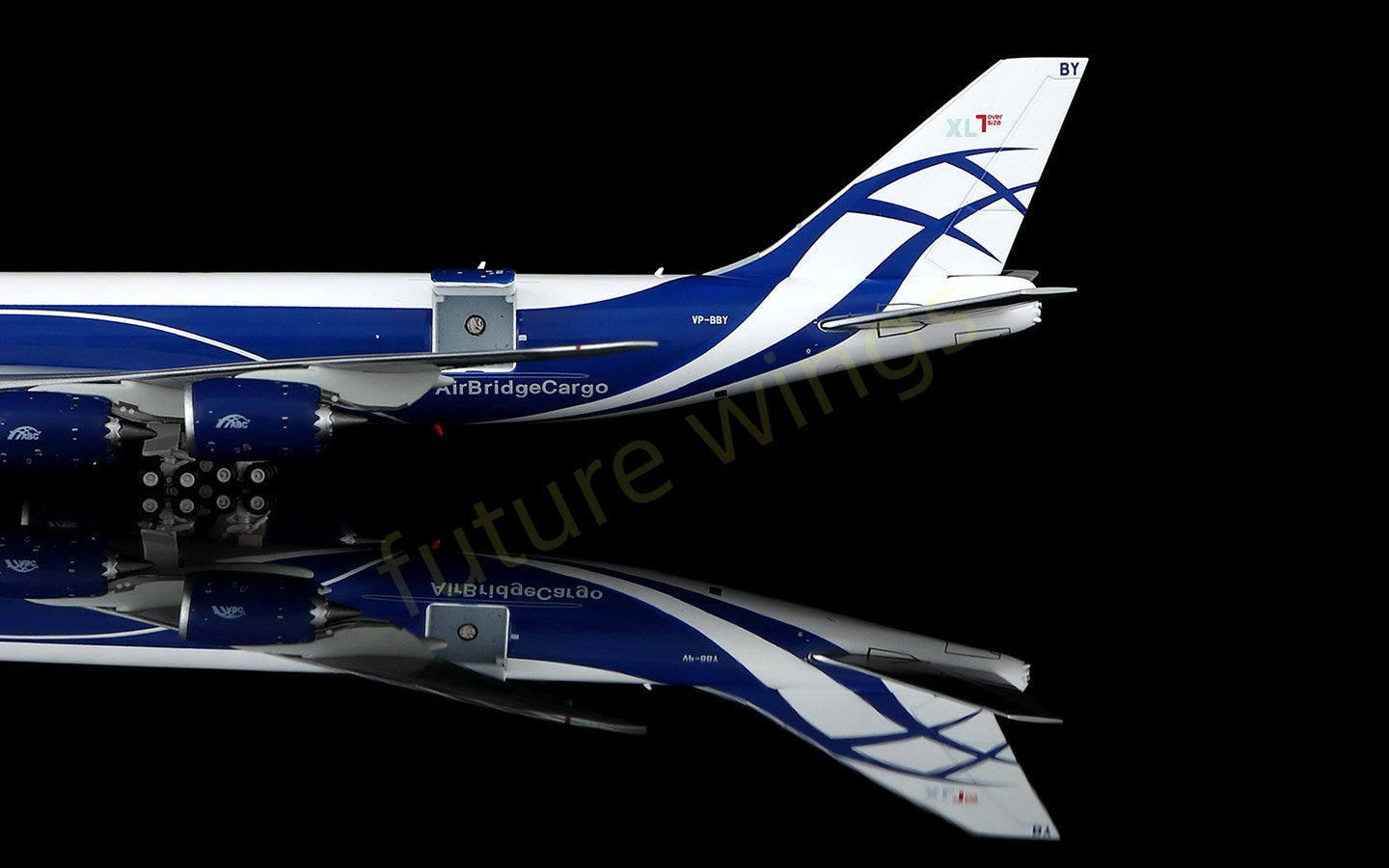 1:400 HX Models AirBridgeCargo B747-8F VP-BBY Aircraft Model Free