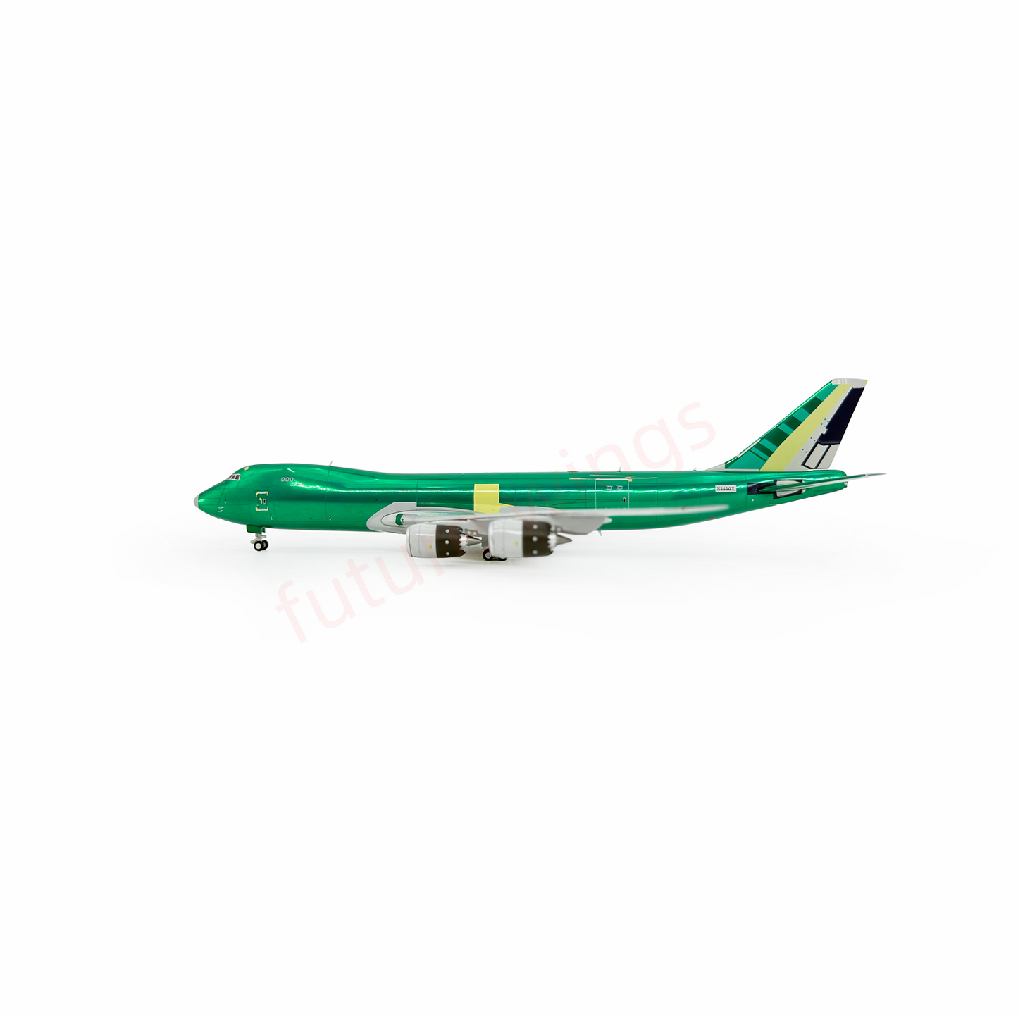 (RARE)1:400 HX Models Atlas Air B747-8F N863GT Aircraft Model Free Tractor+Stand