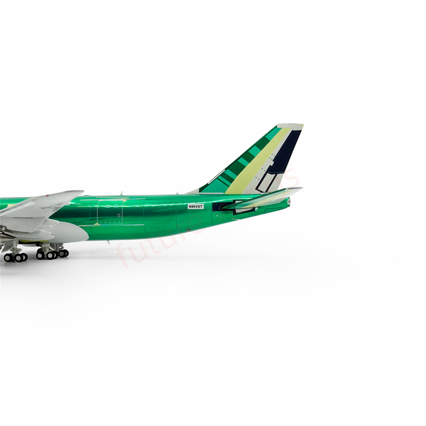 (RARE)1:400 HX Models Atlas Air B747-8F N863GT Aircraft Model Free Tractor+Stand