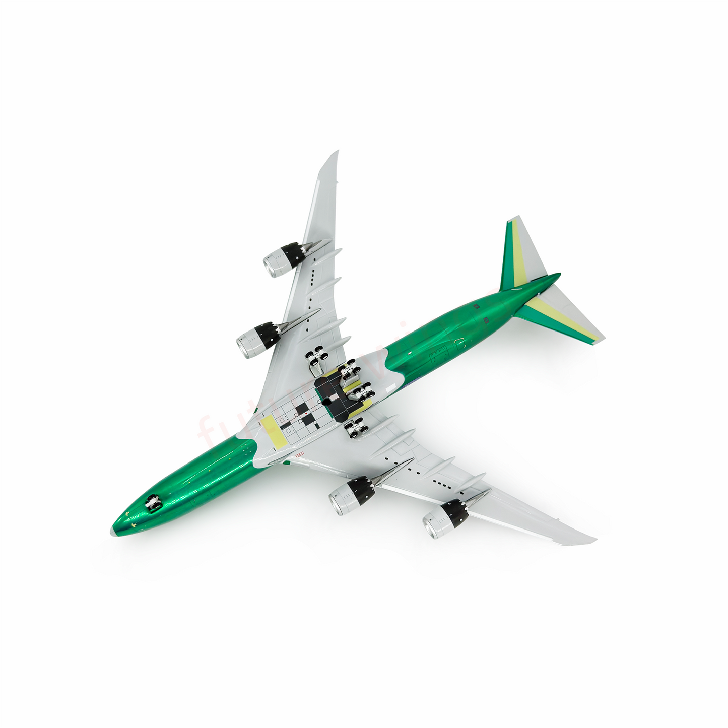 (RARE)1:400 HX Models Atlas Air B747-8F N863GT Aircraft Model Free Tractor+Stand