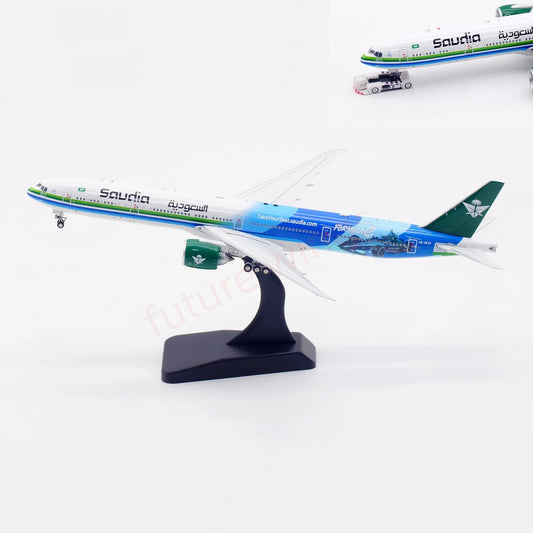 1:400 Aviation400 Saudia B777-300ER HZ-AK43 Free Tractor+Stand