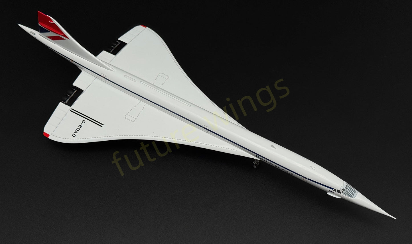 (Very Rare)1:200 KJ Models(JC Wings) Singapore Airlines and British Airways Dual-livery Concorde G-BOAD Aircraft Model