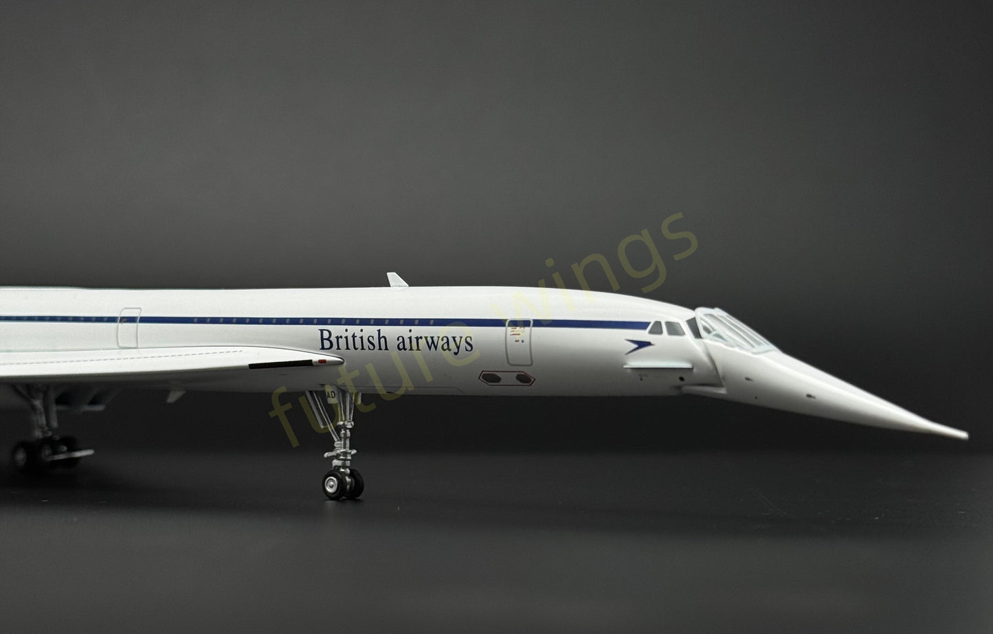 (Very Rare)1:200 KJ Models(JC Wings) Singapore Airlines and British Airways Dual-livery Concorde G-BOAD Aircraft Model
