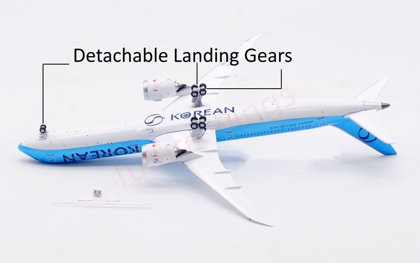 1:400 Aviation400 Korean Air B787-10 HL8515 Free Tractor+Stand