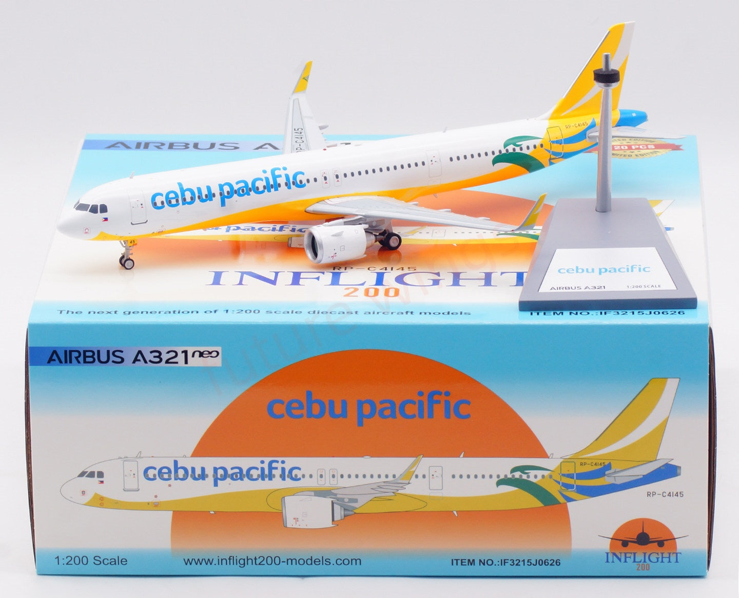 1:200 InFlight200 Cebu Pacific A321 RP-C4145 Diecast Aircraft Model