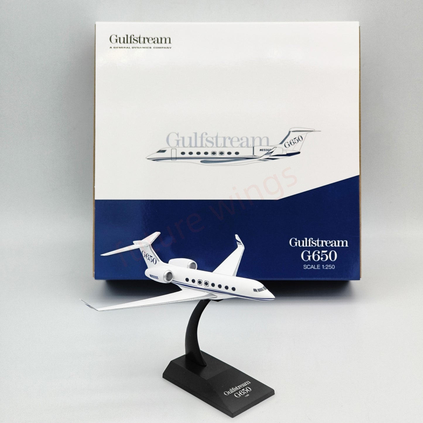 1:250 Aimo Wings Gulfstream G650 Aircraft Model With Stand