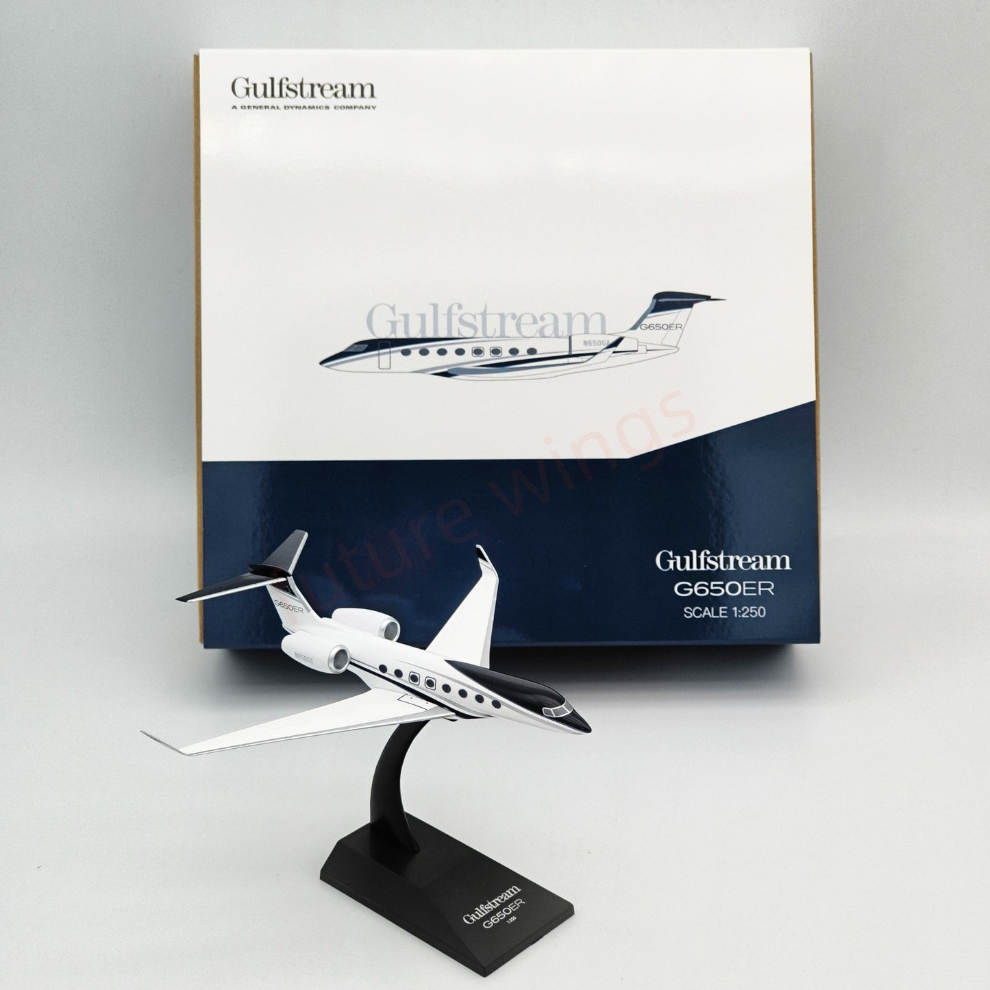 1:250 Aimo Wings Gulfstream G650 Aircraft Model With Stand