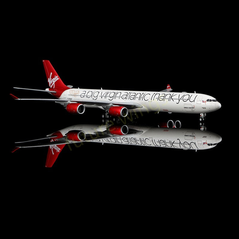 1:400 YY Wings Virgin Atlantic A340-600 G-VNAP Aircraft Model+Free Tractor