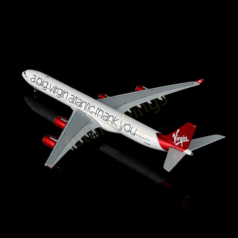 1:400 YY Wings Virgin Atlantic A340-600 G-VNAP Aircraft Model+Free Tractor