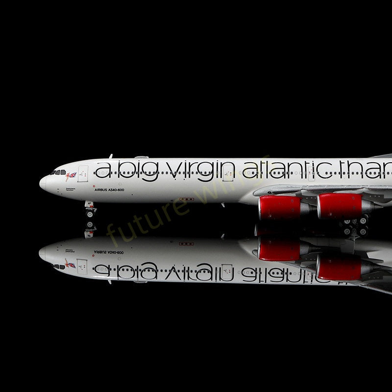 1:400 YY Wings Virgin Atlantic A340-600 G-VNAP Aircraft Model+Free Tractor