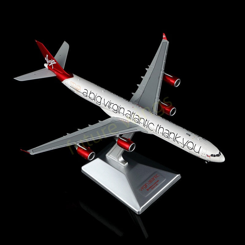 1:400 YY Wings Virgin Atlantic A340-600 G-VNAP Aircraft Model+Free Tractor