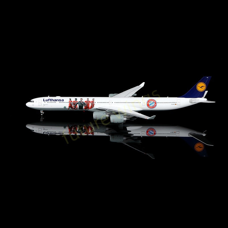 1:400 YY Wings Lufthansa Airlines A340-600 D-AIHZ Aircraft Model+Free Tractor