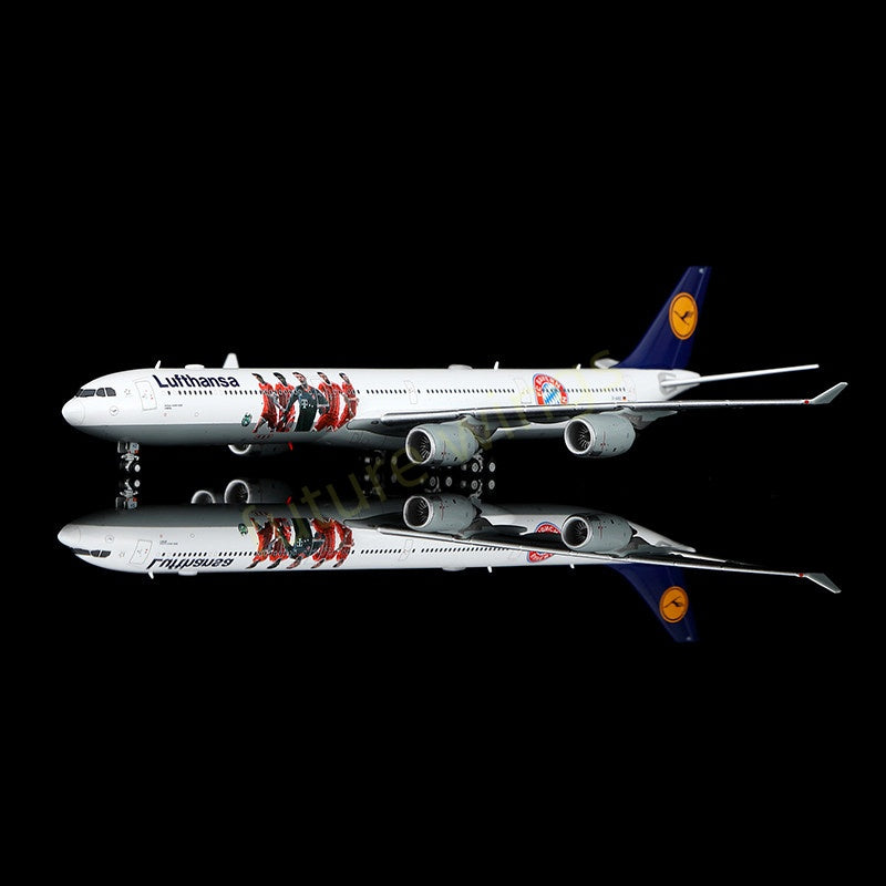 1:400 YY Wings Lufthansa Airlines A340-600 D-AIHZ Aircraft Model+Free Tractor