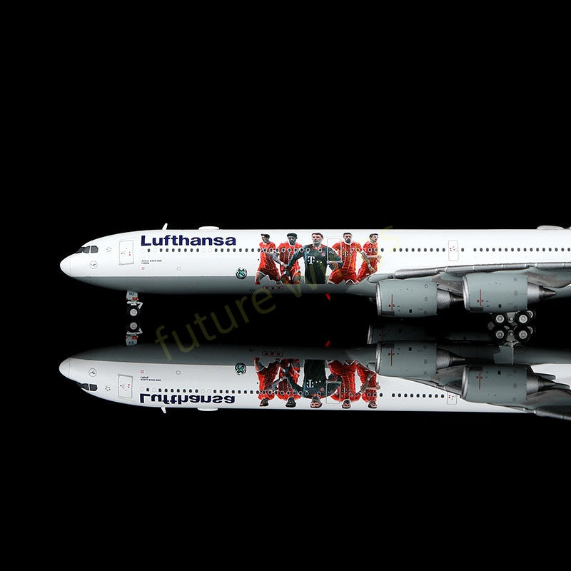 1:400 YY Wings Lufthansa Airlines A340-600 D-AIHZ Aircraft Model+Free Tractor