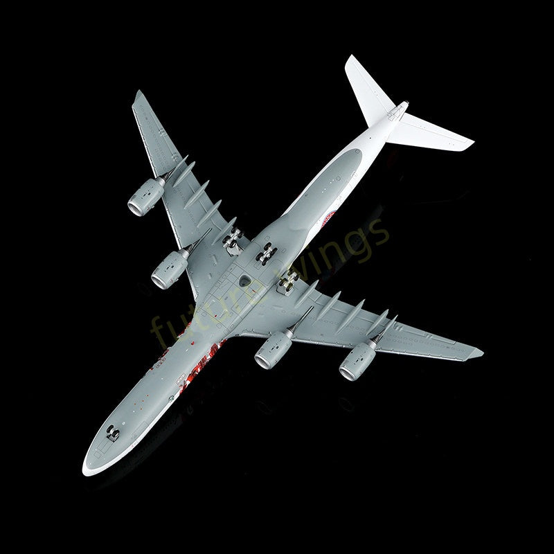 1:400 YY Wings Lufthansa Airlines A340-600 D-AIHZ Aircraft Model+Free Tractor