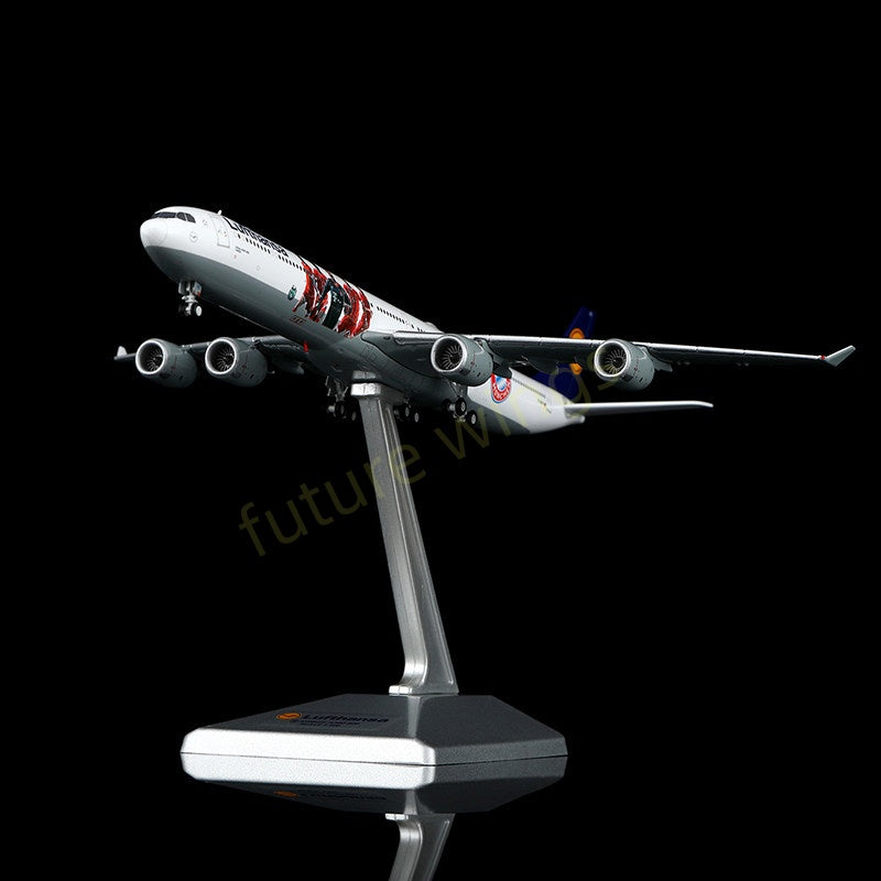 1:400 YY Wings Lufthansa Airlines A340-600 D-AIHZ Aircraft Model+Free Tractor
