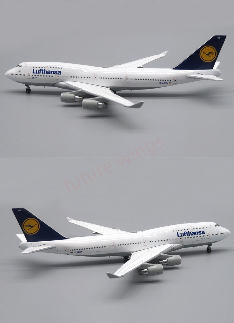 1:400 Apollo Lufthansa Airline B747-400 D-ABVA Aircraft Model+Free Tractor