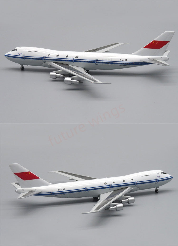 1:400 Apollo CAAC B747-200 B-2448 Aircraft Model+Free Tractor