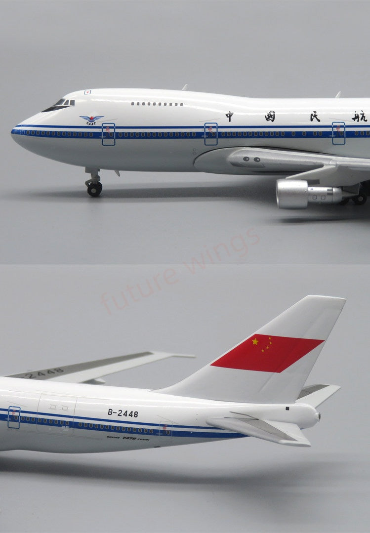 1:400 Apollo CAAC B747-200 B-2448 Aircraft Model+Free Tractor