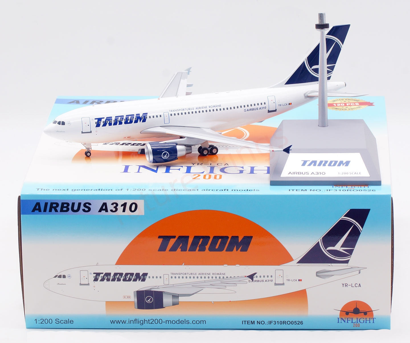 1:200 InFlight200 Tarom A310 YR-LCA Diecast Aircraft Model