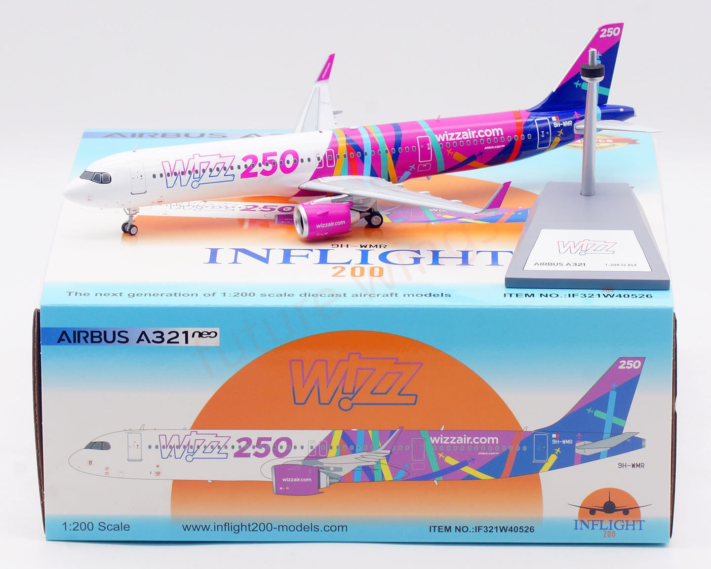 1:200 InFlight200 Wizz Air A321NEO 9H-WMR Diecast Aircraft Model