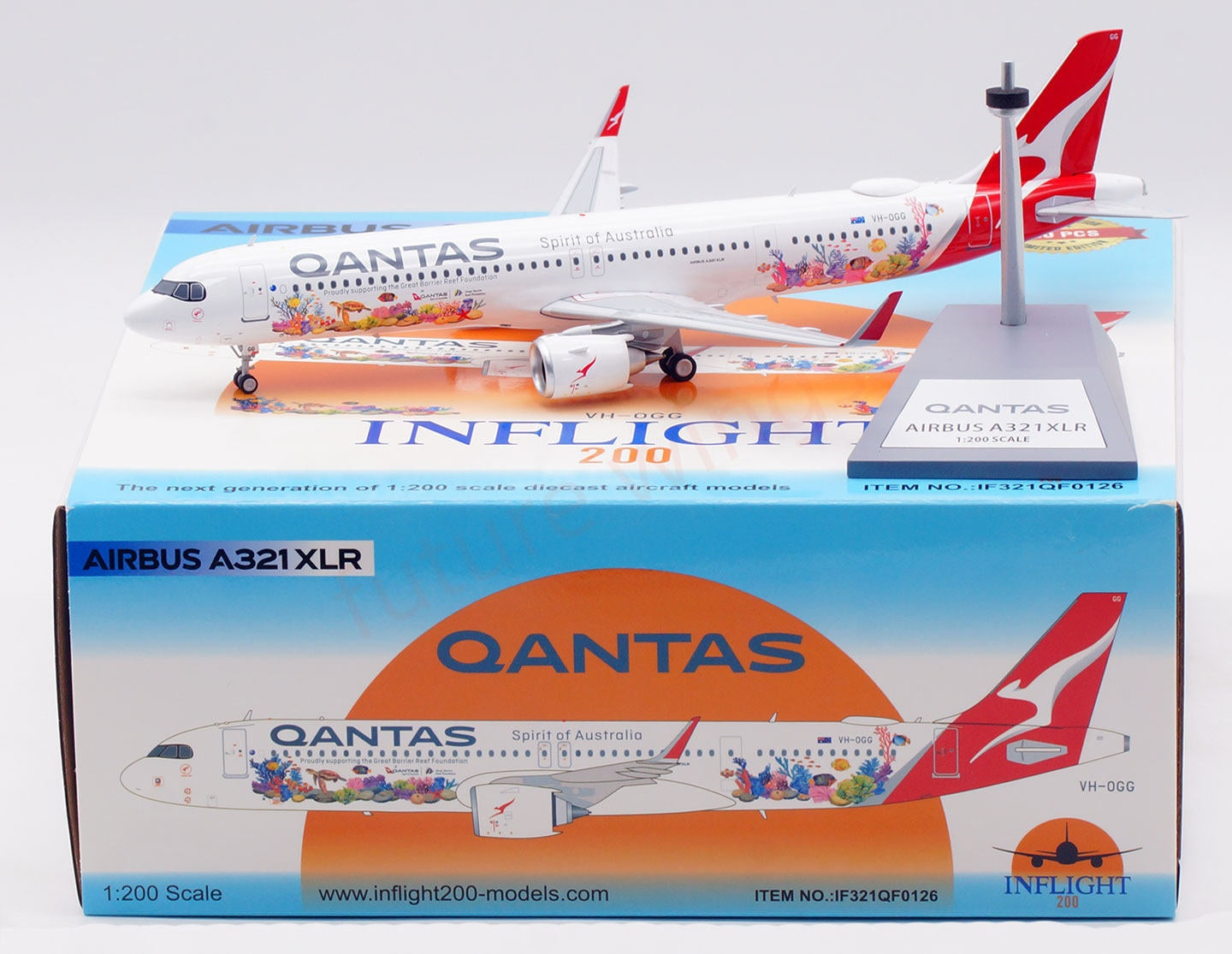 1:200 InFlight200 Qantas Airways A321NEO VH-OGG Diecast Aircraft Model