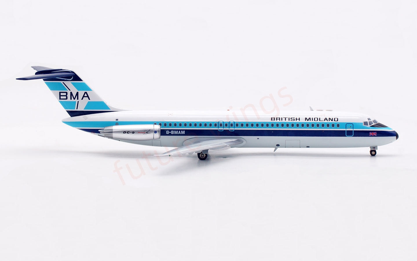 1:200 InFlight200 British Midland DC-9-30 G-BMAM Diecast Aircraft Model