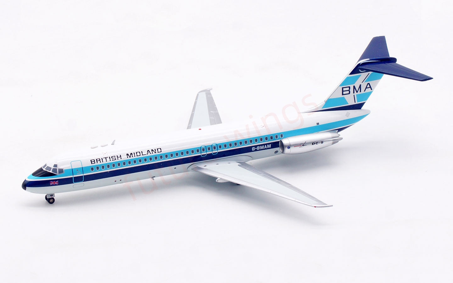 1:200 InFlight200 British Midland DC-9-30 G-BMAM Diecast Aircraft Model