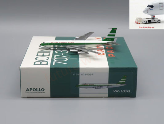 1:400 Apollo A244066 Cathay Pacific Cargo B707-300F VR-HGQ+Free Tractor