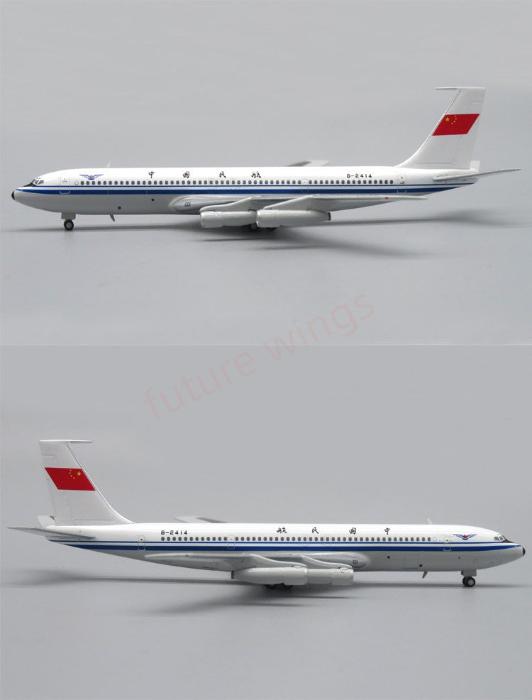 1:400 Apollo A244074 CAAC B707-300 B-2414 Aircraft Model+Free Tractor