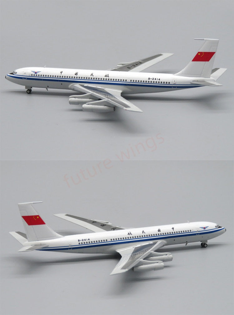 1:400 Apollo A244074 CAAC B707-300 B-2414 Aircraft Model+Free Tractor