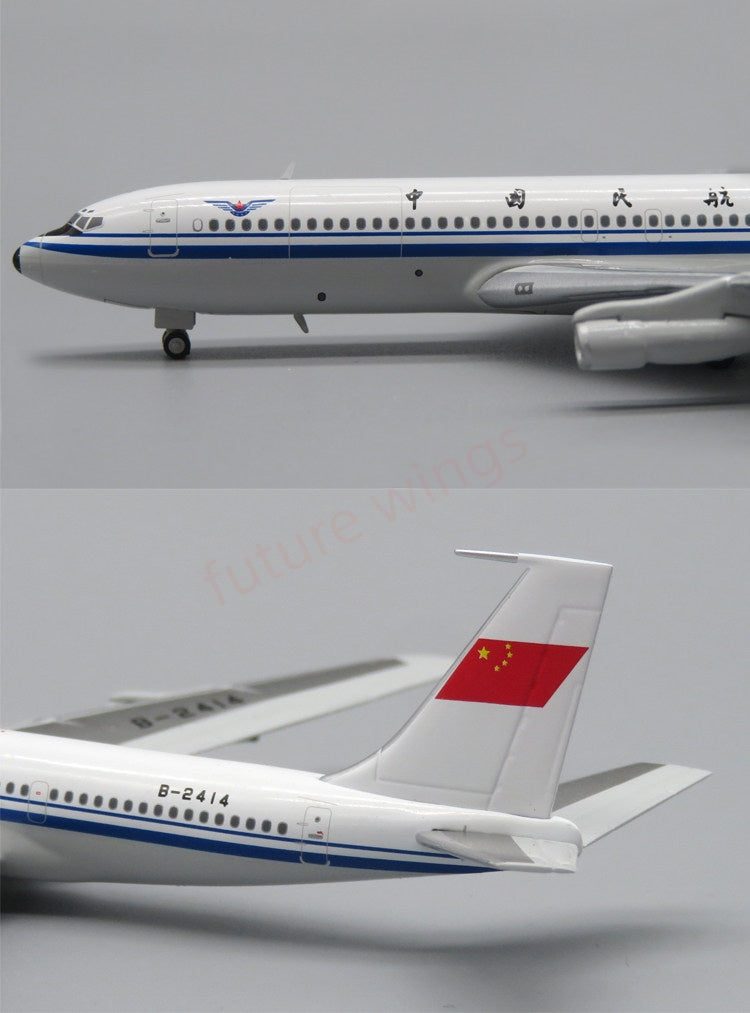 1:400 Apollo A244074 CAAC B707-300 B-2414 Aircraft Model+Free Tractor